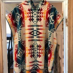 Tween Pendleton Hooded Towel Poncho